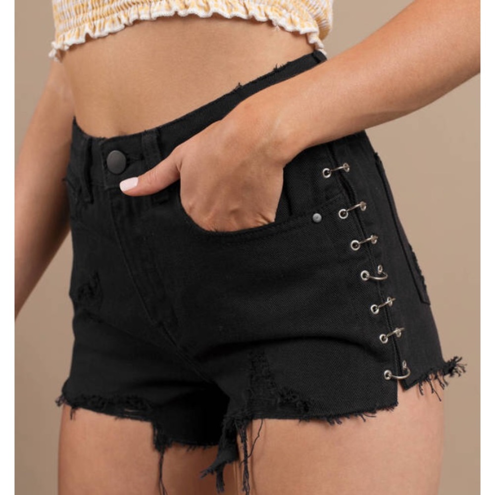 Denim shorts